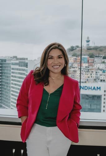 Cynthia Chacón, estratega financiera, en Guayaquil